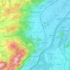 Mappa topografica Altstätten, altitudine, rilievo