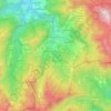 Mappa topografica Fiumalbo, altitudine, rilievo