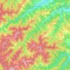 Mappa topografica Premilcuore, altitudine, rilievo