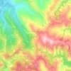 Mappa topografica Rocchetta Palafea, altitudine, rilievo
