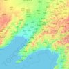 Mappa topografica Liaoning, altitudine, rilievo