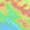 Mappa topografica Massa-Carrara, altitudine, rilievo