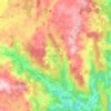 Mappa topografica A Baña, altitudine, rilievo