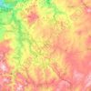 Mappa topografica Lalín, altitudine, rilievo