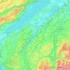 Mappa topografica La Broye, altitudine, rilievo