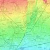 Mappa topografica Monza, altitudine, rilievo