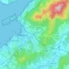 Mappa topografica Vilagarcía de Arousa, altitudine, rilievo