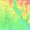 Mappa topografica Carate Brianza, altitudine, rilievo