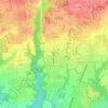 Mappa topografica Correzzana, altitudine, rilievo