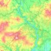 Mappa topografica Lugo, altitudine, rilievo