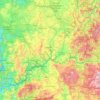 Mappa topografica Río Miño, altitudine, rilievo