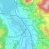 Mappa topografica Calolziocorte, altitudine, rilievo