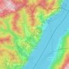 Mappa topografica Tremosine sul Garda, altitudine, rilievo