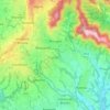 Mappa topografica Missaglia, altitudine, rilievo