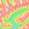 Mappa topografica Valle Aurina, altitudine, rilievo
