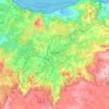 Mappa topografica Carballo, altitudine, rilievo
