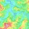 Mappa topografica Cambre, altitudine, rilievo
