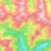 Mappa topografica Foppolo, altitudine, rilievo