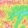 Mappa topografica Falcade, altitudine, rilievo