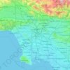 Mappa topografica Los Angeles, altitudine, rilievo
