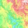 Mappa topografica Laza, altitudine, rilievo