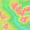 Mappa topografica San Vito di Cadore, altitudine, rilievo