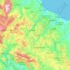 Mappa topografica Molise, altitudine, rilievo