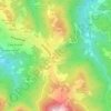 Mappa topografica San Giacomo di Roburent, altitudine, rilievo