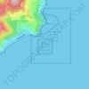 Mappa topografica Isola di Bergeggi, altitudine, rilievo