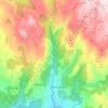 Mappa topografica Río Alén, altitudine, rilievo